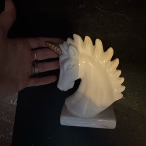 Elegant White Unicorn Wall Decor